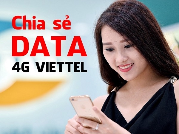 Hướng dẫn chia sẻ data 4G Viettel cho thuê bao khác của Viettel